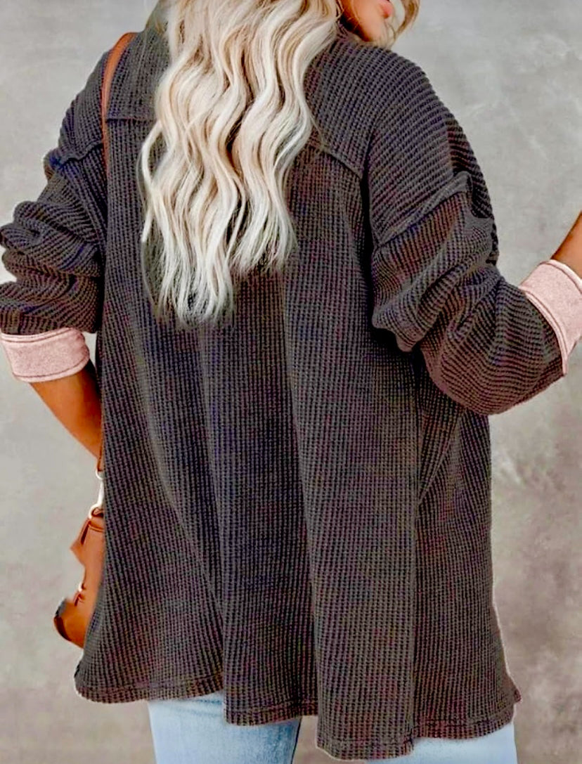 Long Sleeve Women’s Sweater Short Shacket