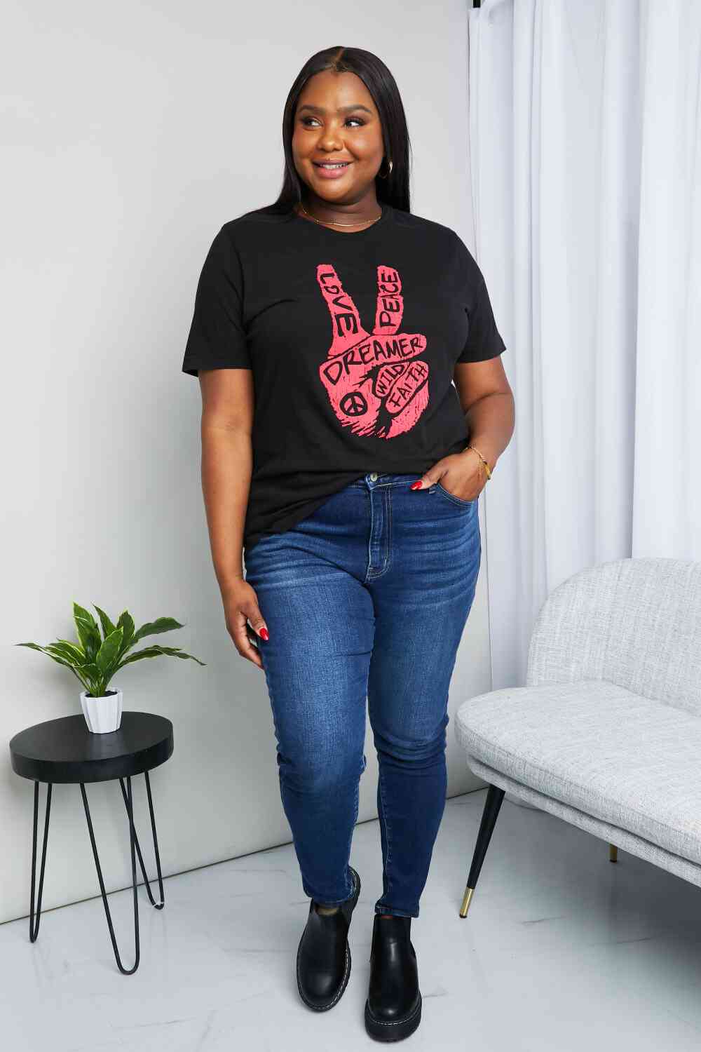 Love Peace Graphic T-Shirt