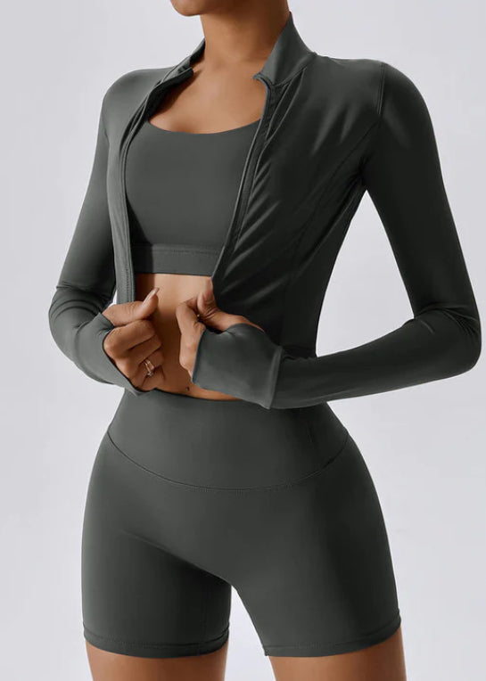 Long Sleeve 3 Piece Workout Suit