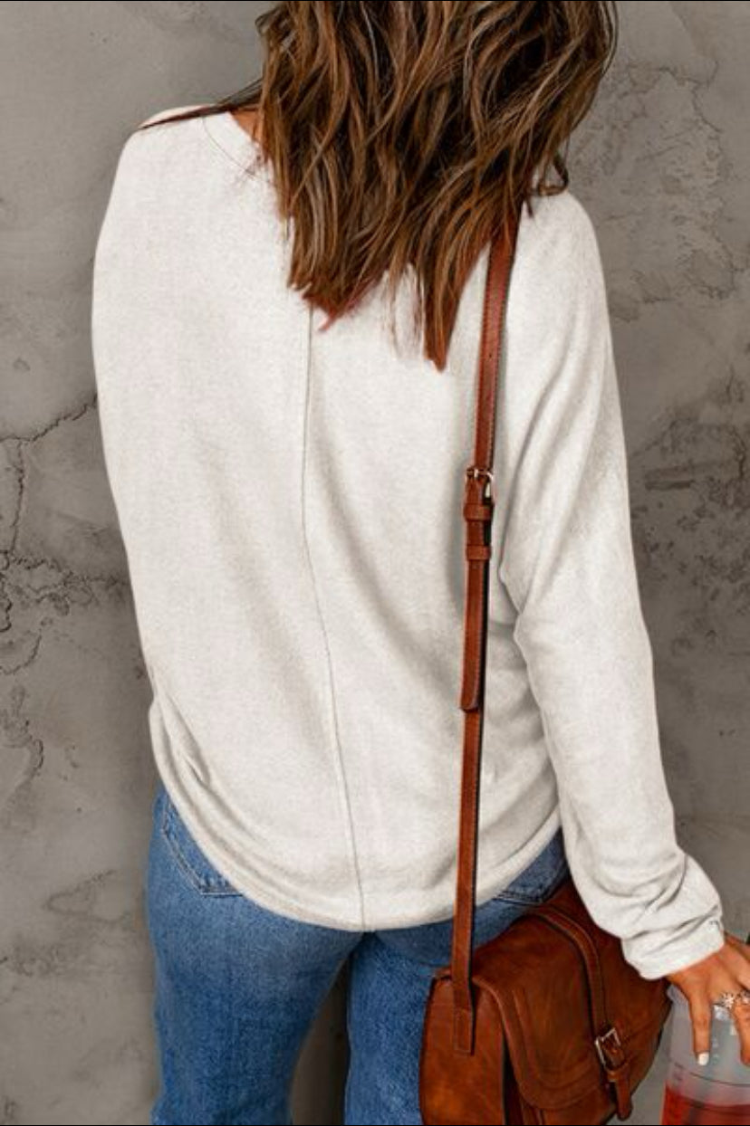 Casual Round Neck Long Sleeve T-Shirt