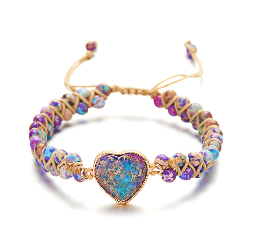 Woven Love Gemstone Bracelet