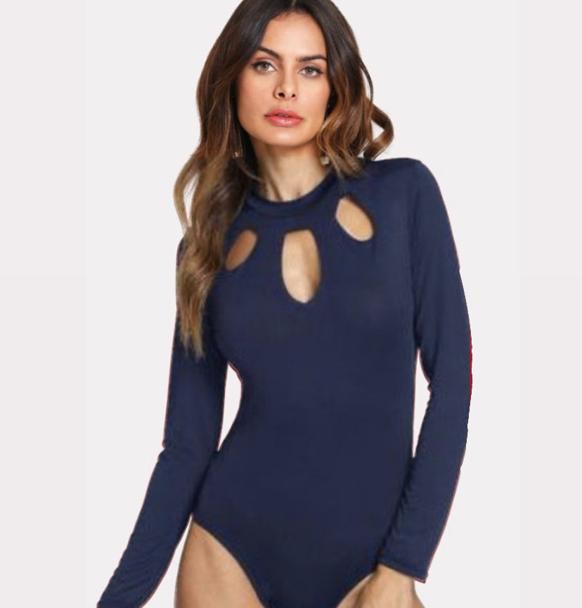Long Sleeve Solid Color Women’s Bodysuit