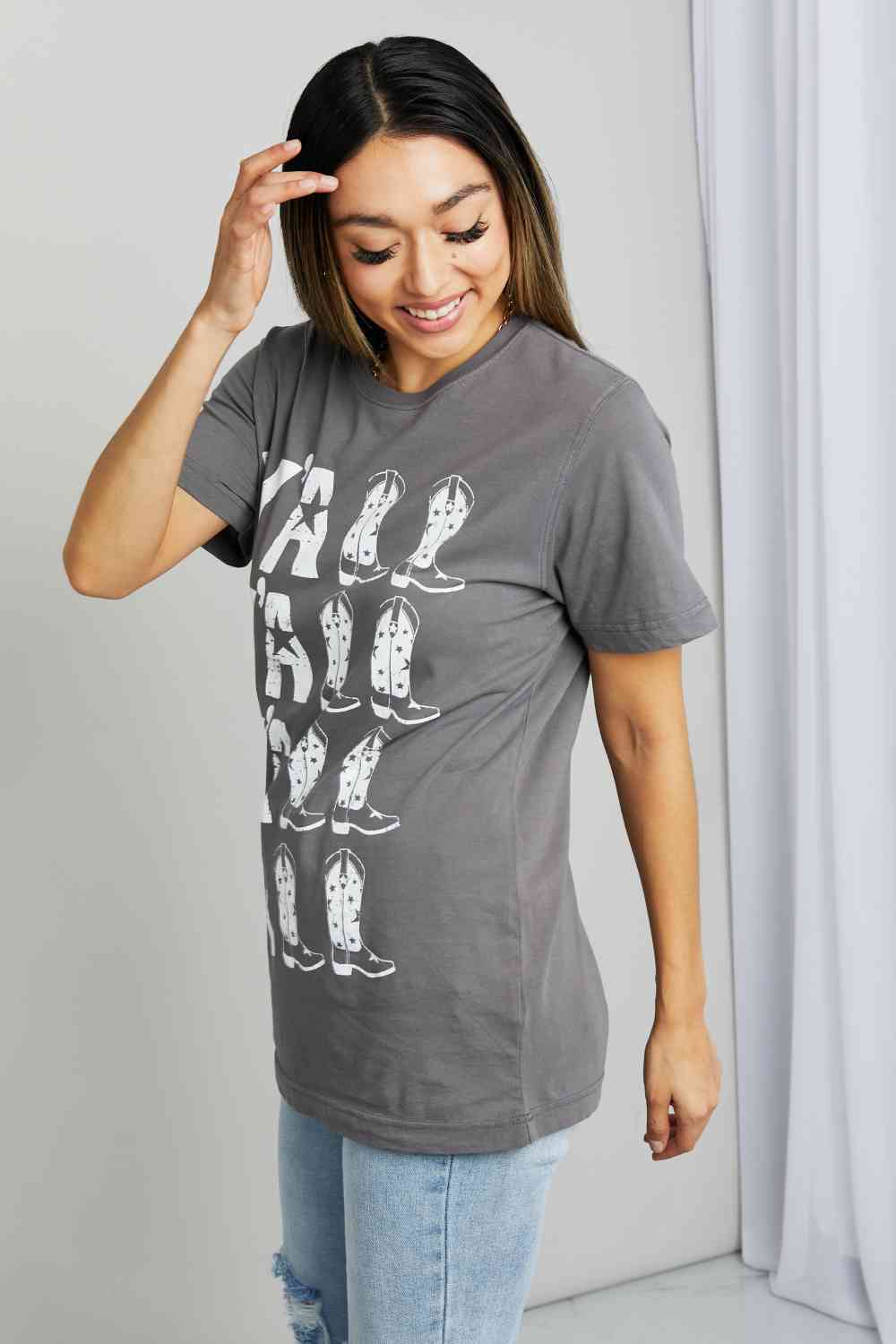 Y'ALL Cowboy Boots Graphic Tee