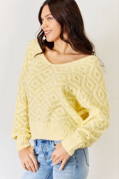 HYFVE V-Neck Long Sleeve Sweater